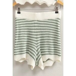 Striped Knit Shorts